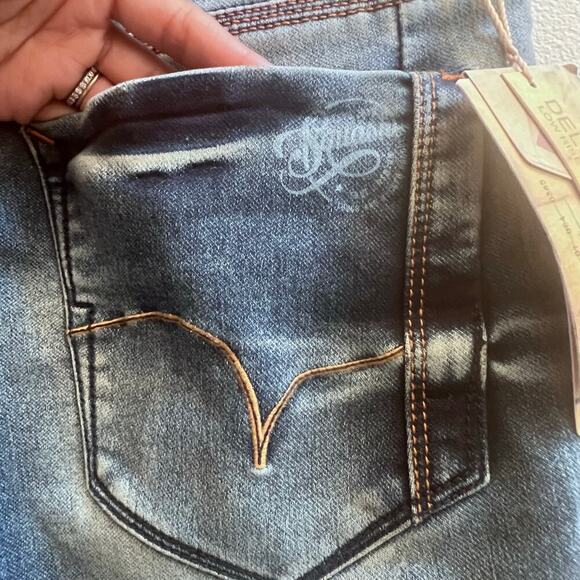 NWT Squash Denim Delgado Low Rise Slim Fit Men's Blue Jeans 32 Made India $1300 - Picture 9 of 11